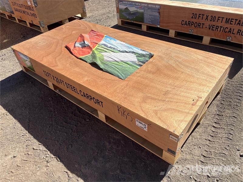  Agriquip CP1220 12 ft x 20 ft Carport (Unused) Stålrammmer