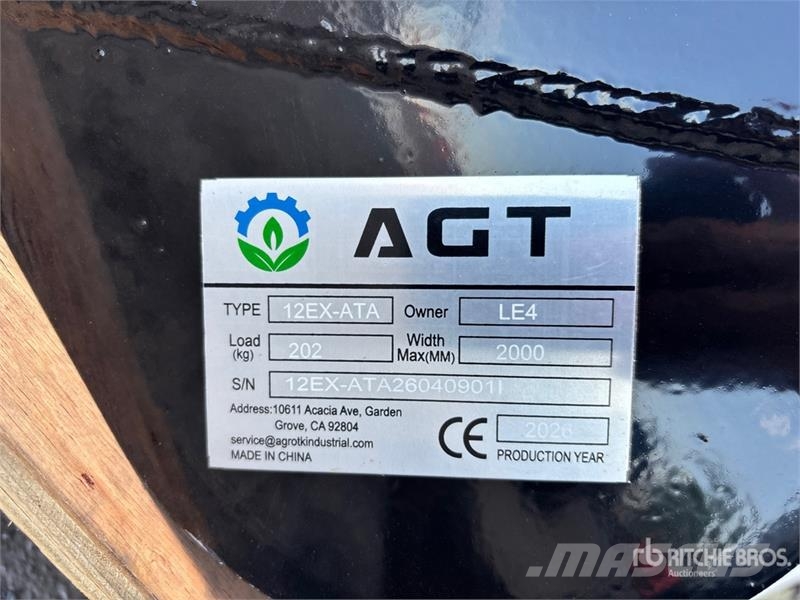 AGT 12EX-ATA Mini Excavator Attachments (Unused) その他部品