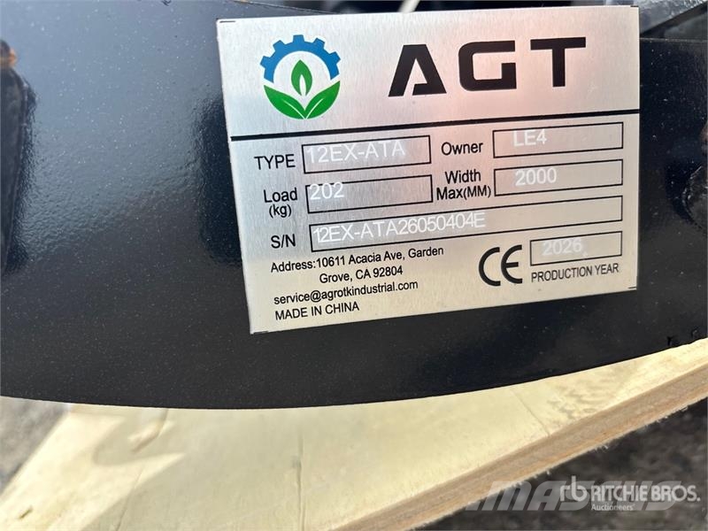 AGT 12EX-ATA Mini Excavator Attachments (Unused) その他部品