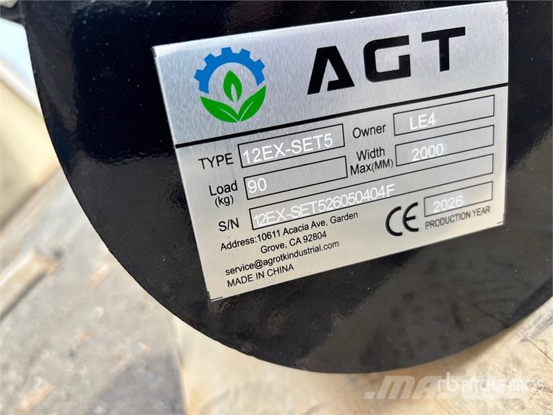 AGT 12EX-SET5 Mini Excavator Attachments (Unused) Muut