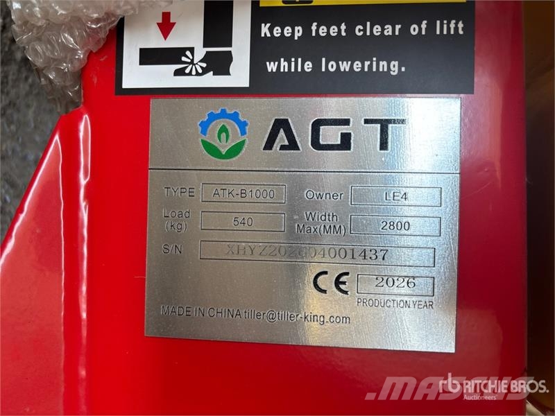 AGT ATK-B1000 2 Post 10000 lb Vehicle Lift (Unused) Construction - Others