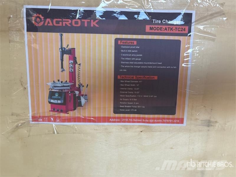 AGT ATK-TC24 Tire Changer (Unused) Otros