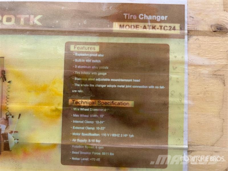 AGT ATK-TC24 Tire Changer (Unused) 其他