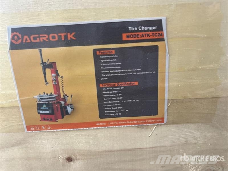 AGT ATK-TC24 Tire Changer (Unused) Otros