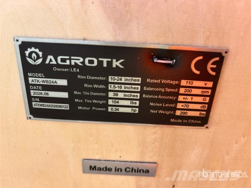 AGT ATK-WB24A Wheel Balancer (Unused) Otros componentes