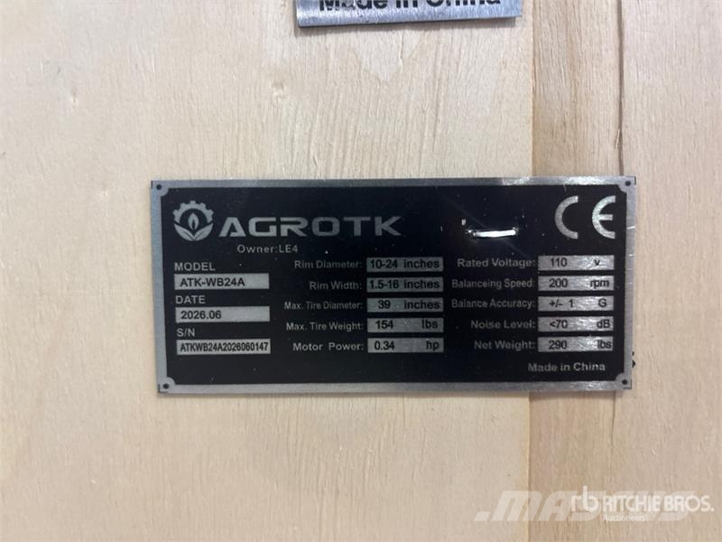 AGT ATK-WB24A Wheel Balancer (Unused) 기타 부품