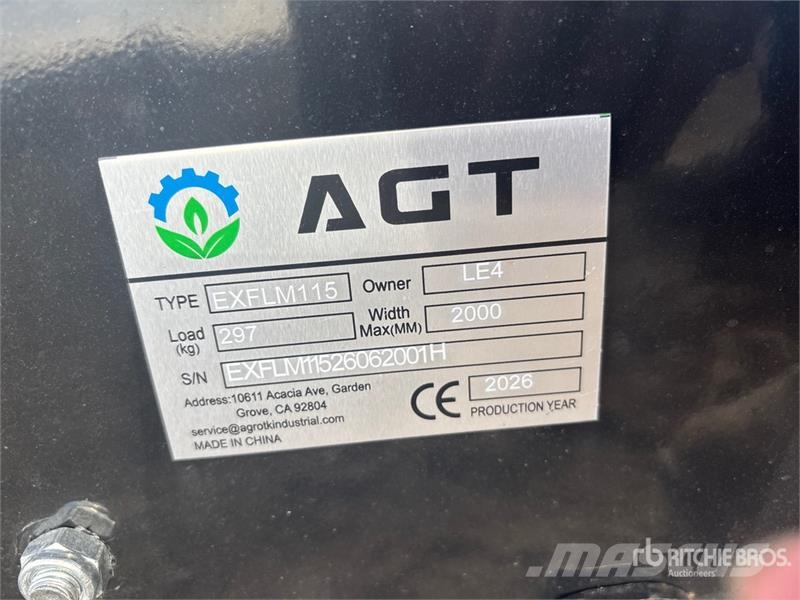 AGT EXFLM115 45 in Excavator Flail Mower (Unused) Segadeiras