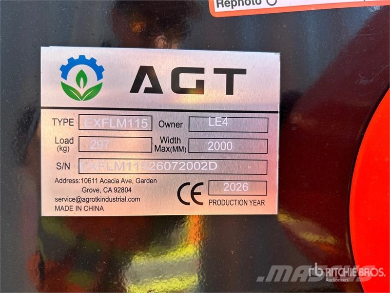 AGT EXFLM115 45 in Excavator Flail Mower (Unused) Niittokoneet