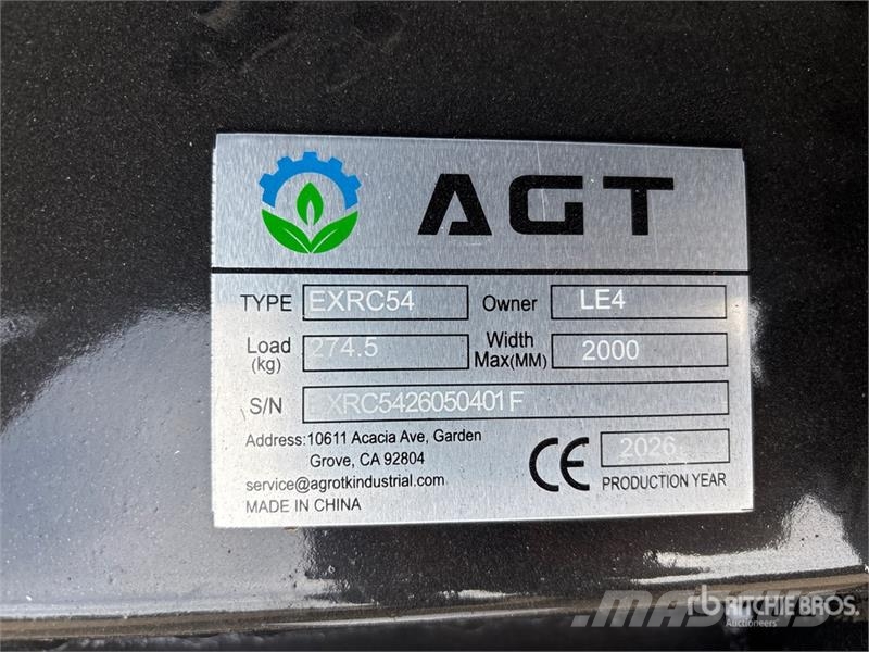 AGT EXRC54 Excavator Brush Cutter - Fits Cat 308 / 3 - その他部品