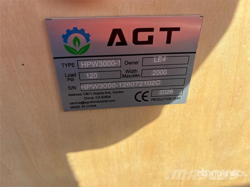 AGT HPW3000-1 Pressure Washer (Unused) Lavadoras de baja presión