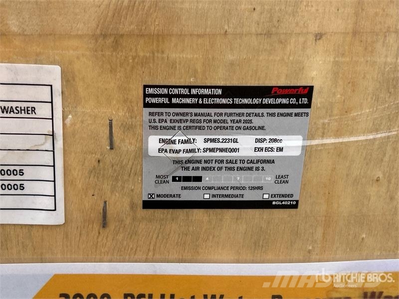 AGT HPW3000-1 Pressure Washer (Unused) Lagedrukreinigers