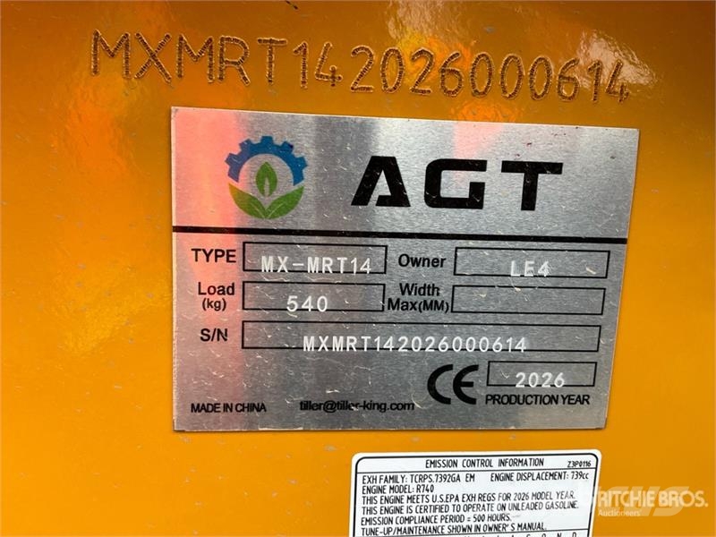 AGT MX-MRT14 Mini Compact Track Loader (Unused) Chargeuse compacte