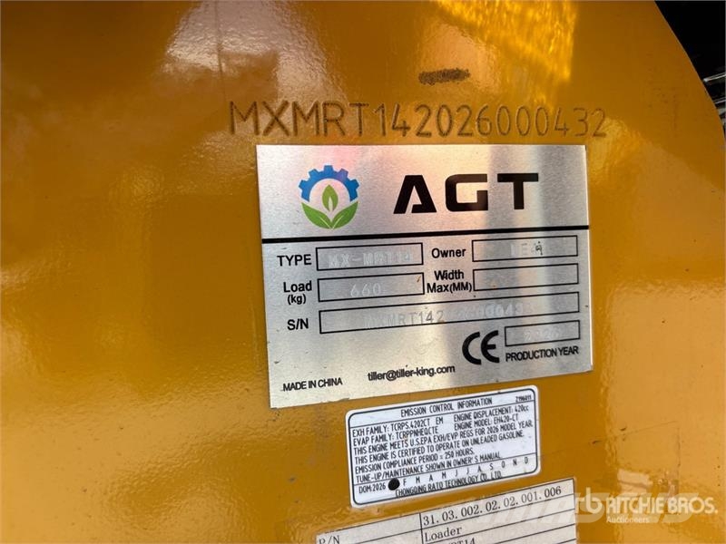 AGT MX-MRT14 Mini Compact Track Loader (Unused) Skid steer loaders