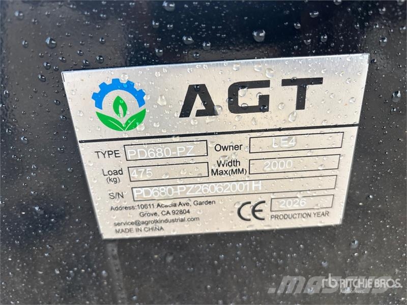 AGT PD680-PZ Skid Steer Post Driver (Unused) Kerítésszerelési eszközök / kerítésfelszerelések