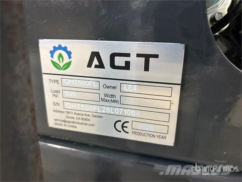 AGT QHT500FL Stand-On Self-Loading (Unused) مكونات أخرى