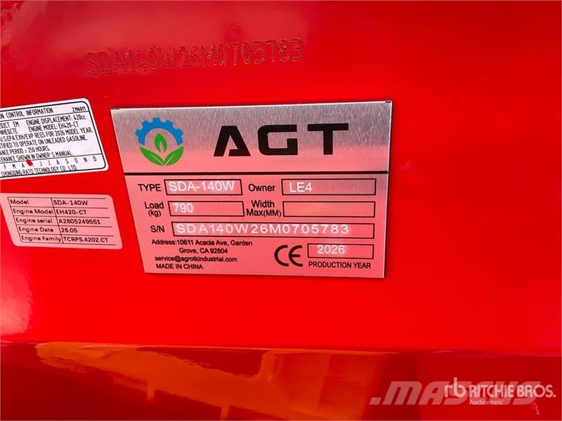 AGT SDA-140W Mini Wheel Loader (Unused) لوادر بعجل