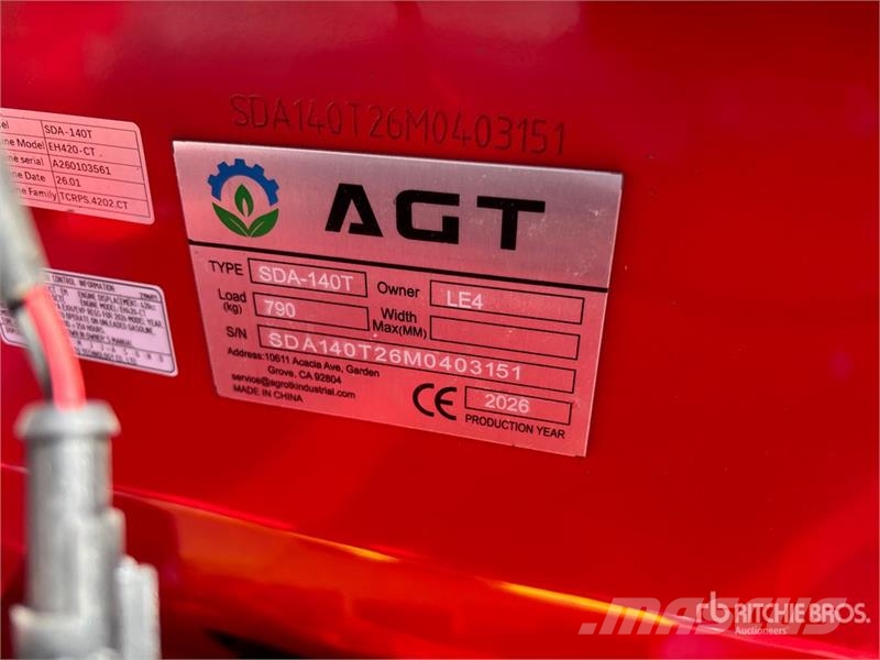 AGT SDA140T Mini Compact Track Loader (Unused) Skid steer loaders