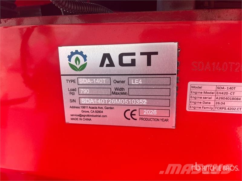AGT SDA140T Mini Compact Track Loader (Unused) Kompaktlader