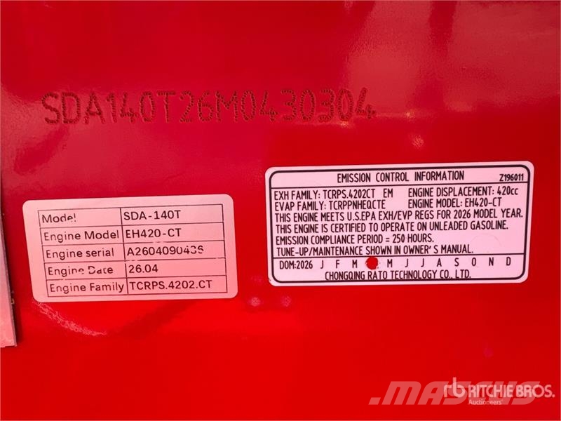 AGT SDA140T Mini Compact Track Loader (Unused) Skid steer loderler