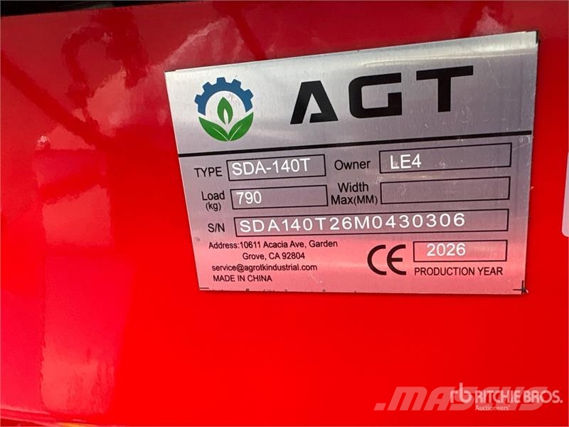AGT SDA140T Mini Compact Track Loader (Unused) Skid steer loderler