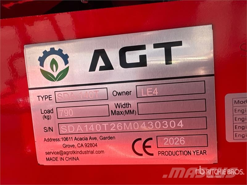 AGT SDA140T Mini Compact Track Loader (Unused) Skid steer loderler