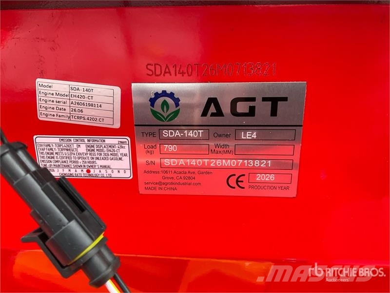 AGT SDA140T Mini Compact Track Loader (Unused) Minicargadoras