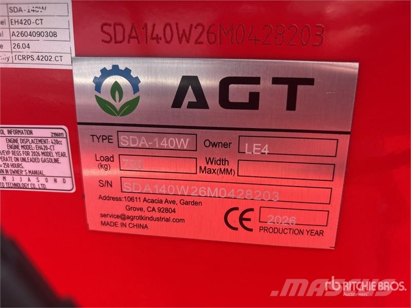 AGT SDA140W Mini Wheel Loader (Unused) Hjullastere