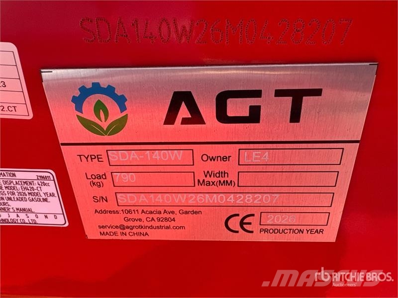 AGT SDA140W Mini Wheel Loader (Unused) Wheel loaders