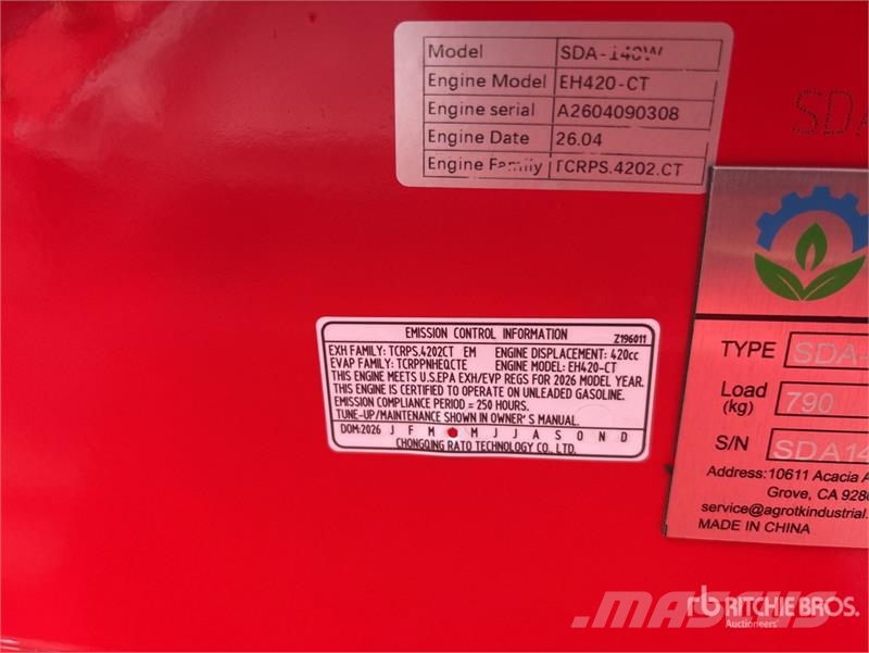 AGT SDA140W Mini Wheel Loader (Unused) Hjullastere