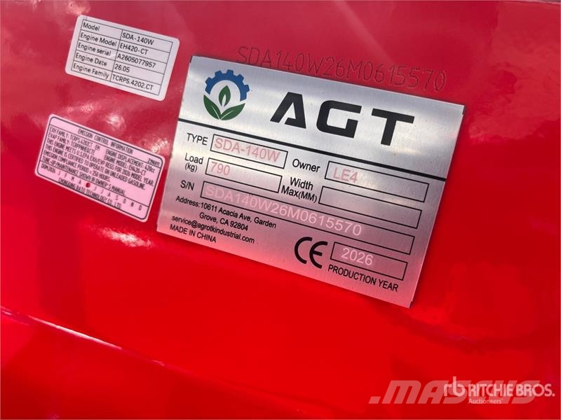 AGT SDA140W Wheel Loader (Unused) Cargadoras sobre ruedas