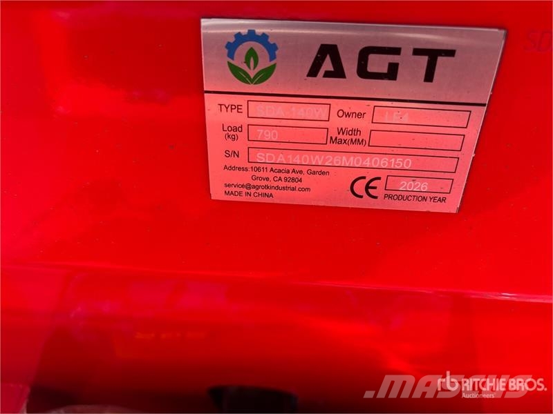 AGT SDA140W Wheel Loader (Unused) Wheel loaders