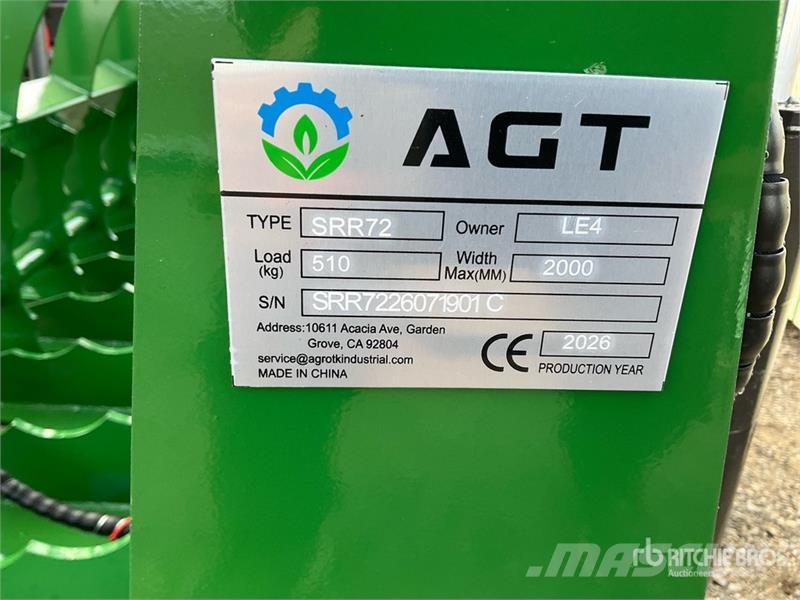 AGT SRR72 72 in Root Skid Steer Grapple (Unused) Greifer