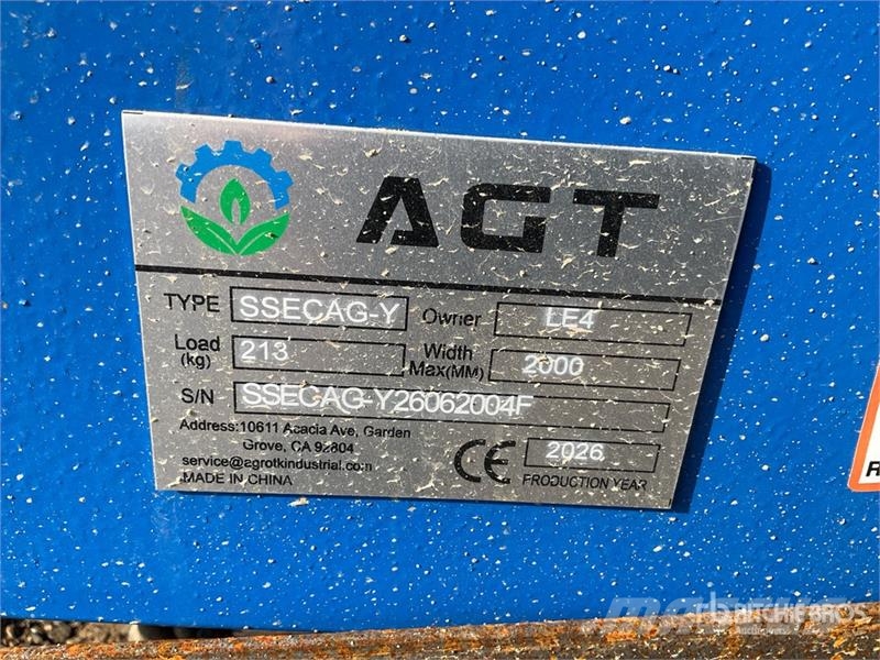 AGT SSECAG-Y Skid Steer Auger (Unused) Bušilice