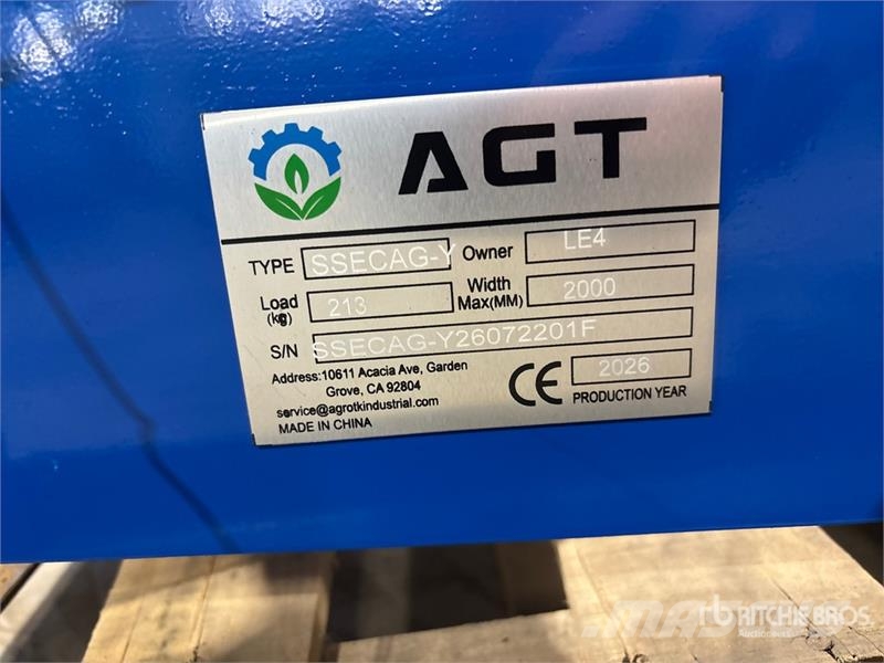AGT SSECAG-Y Skid Steer Auger (Unused) Perforatrici