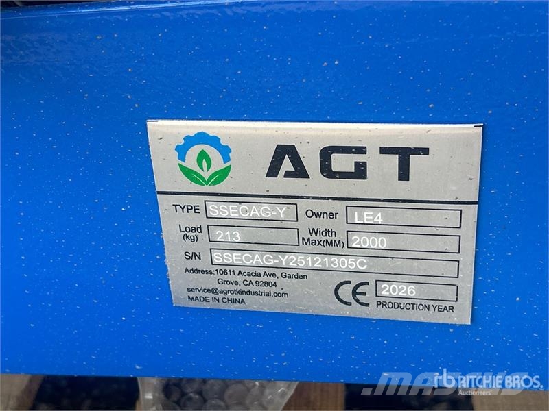 AGT SSECAG-Y Skid Steer Auger (Unused) مثاقيب