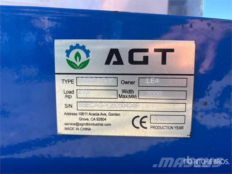 AGT SSECAG-Y Skid Steer Auger (Unused) Sėjamosios