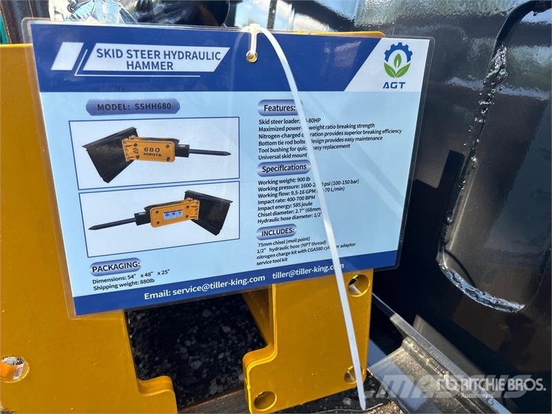 AGT SSHH680 Hydraulic Skid Steer Breaker (Unused) Hammers / Breakers