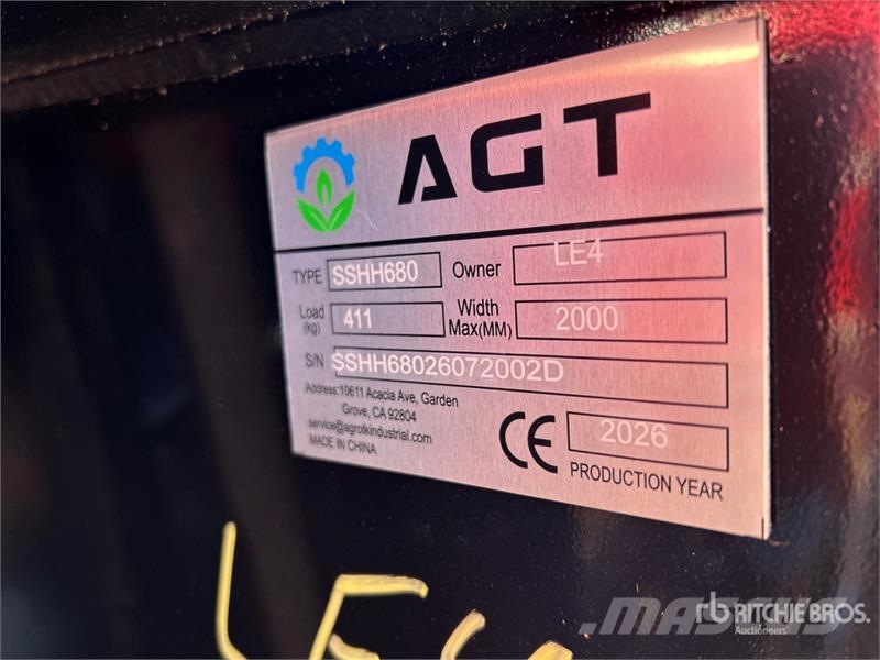 AGT SSHH680 Skid Steer Breaker (Unused) Hydrauliske hammere