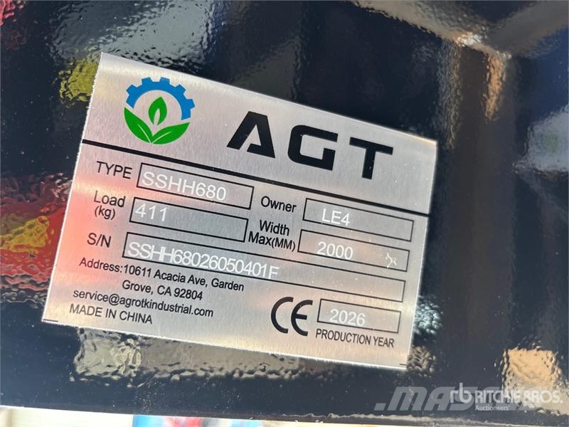 AGT SSHH680 Skid Steer Breaker (Unused) Hammer / Brecher