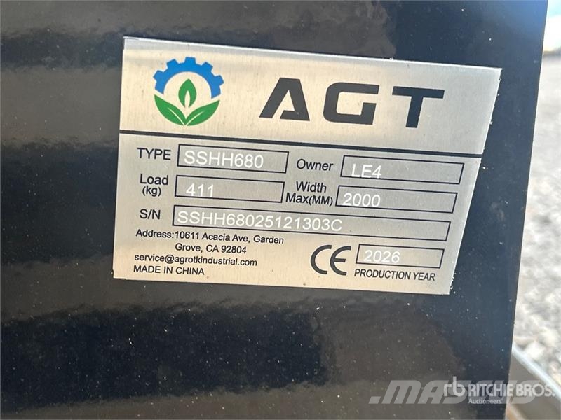 AGT SSHH680 Skid Steer Breaker (Unused) Hammers / Breakers
