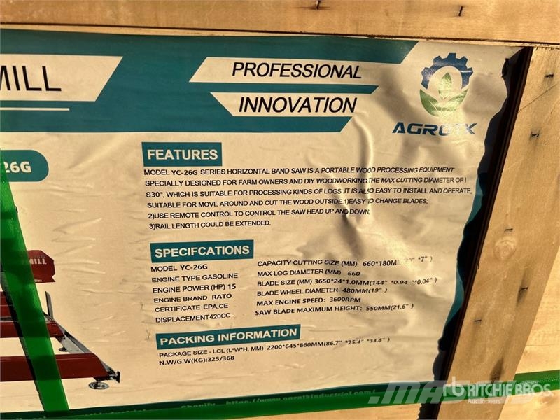AGT Stationary Sawmill (Unused) Miško technika - Kita