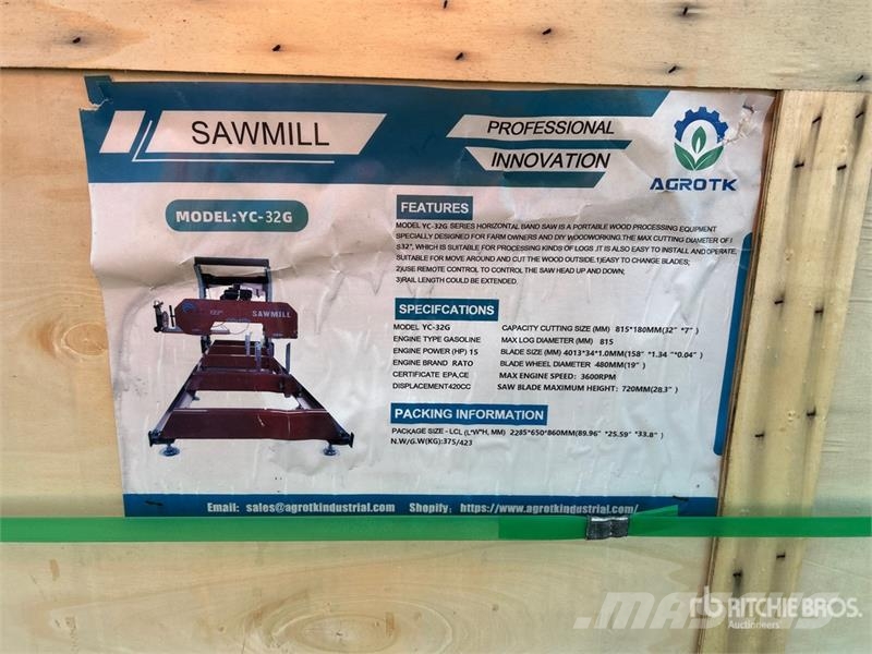 AGT Stationary Sawmill (Unused) Miško technika - Kita