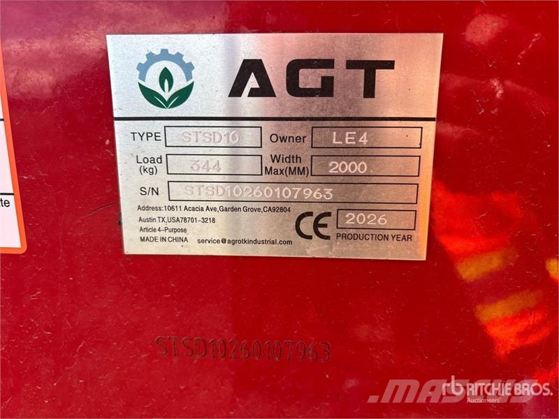 AGT STSD10 3-Point & Skid Steer Seeder (Unused) Semeadoras
