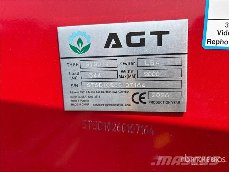 AGT STSD10 3-Point & Skid Steer Seeder (Unused) Sembradoras