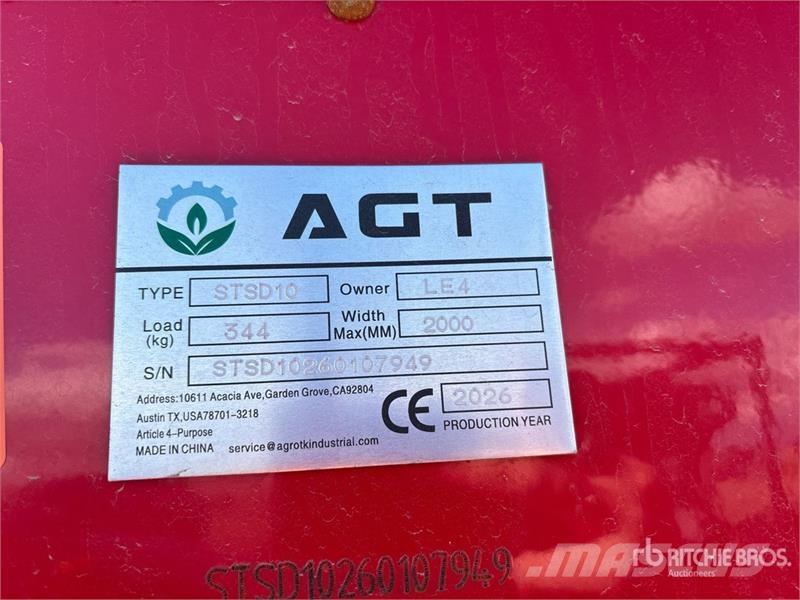 AGT STSD10 3-Point & Skid Steer Seeder (Unused) Semeadoras