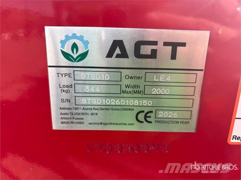 AGT STSD10 3-Point & Skid Steer Seeder (Unused) مثاقيب