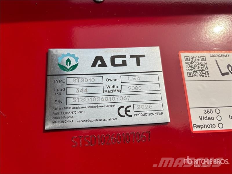 AGT STSD10 3-Point & Skid Steer Seeder (Unused) Mechanické sejačky