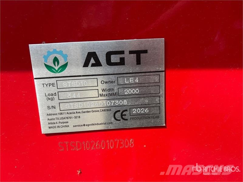 AGT STSD10 3-Point & Skid Steer Seeder (Unused) Mechanické sejačky