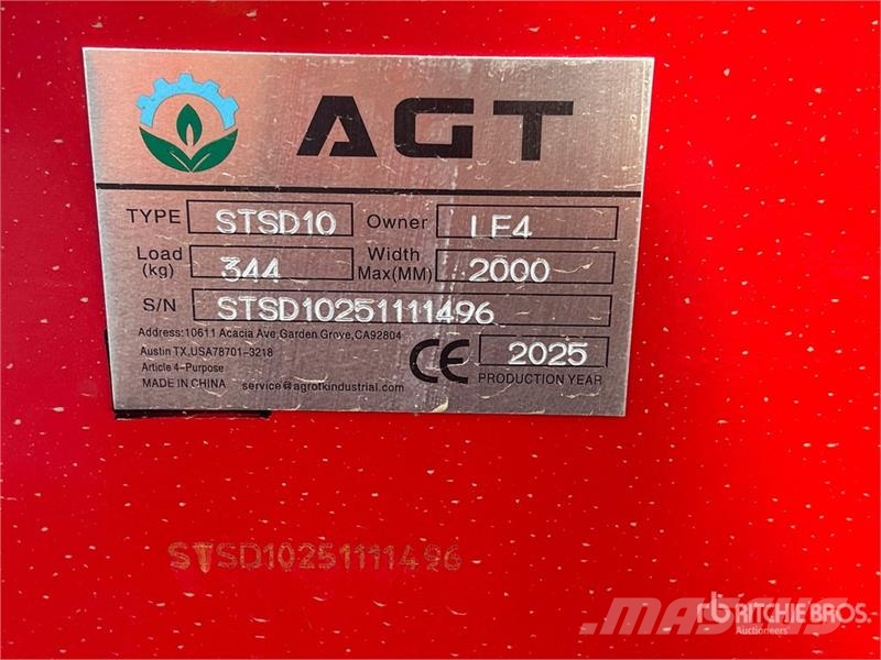 AGT STSD10 Skid Steer Seeder (Unused) 드릴