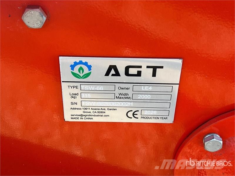 AGT TSW-66 66 in 3-Point Rotary Tiller (Unused) Roto drljače i motokultivatori